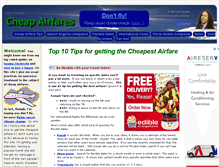 Tablet Screenshot of airfare.michaelbluejay.com